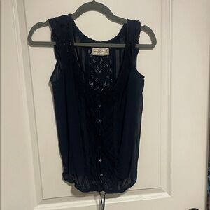 Abercrombie & Fitch Black Lace Blouse